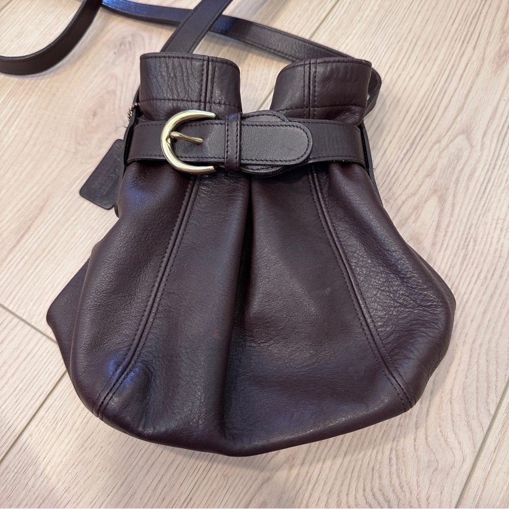 Vintage Old COACH 4156 Crossbody Bucket Bag/Shoulder Bag brown Leather - Picture 2 of 10